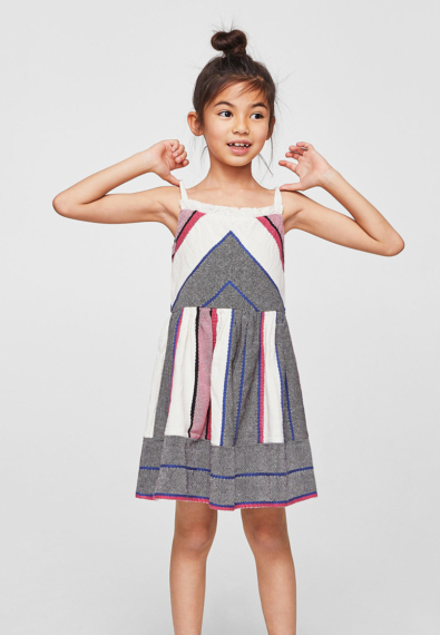 Stripe textured dress